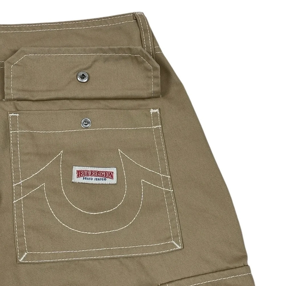 True Religion Cargo Pants Khaki Travertine NWT